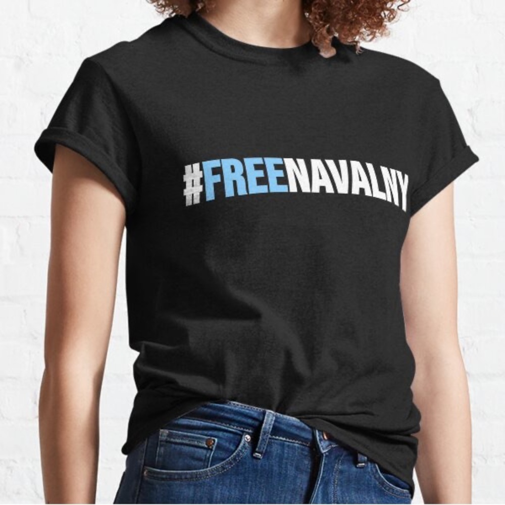 Black #FreeNavalny T-Shirt